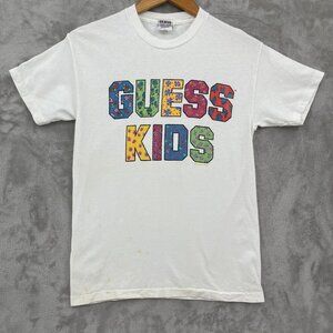 Guess Vintage 80s Kid's S Georges Marciano Graphic Tee USA Made Single Stitch